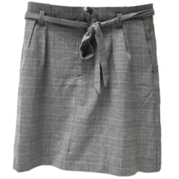 Banana Republic gray plaid skirt NWT size 6 - Picture 1 of 3